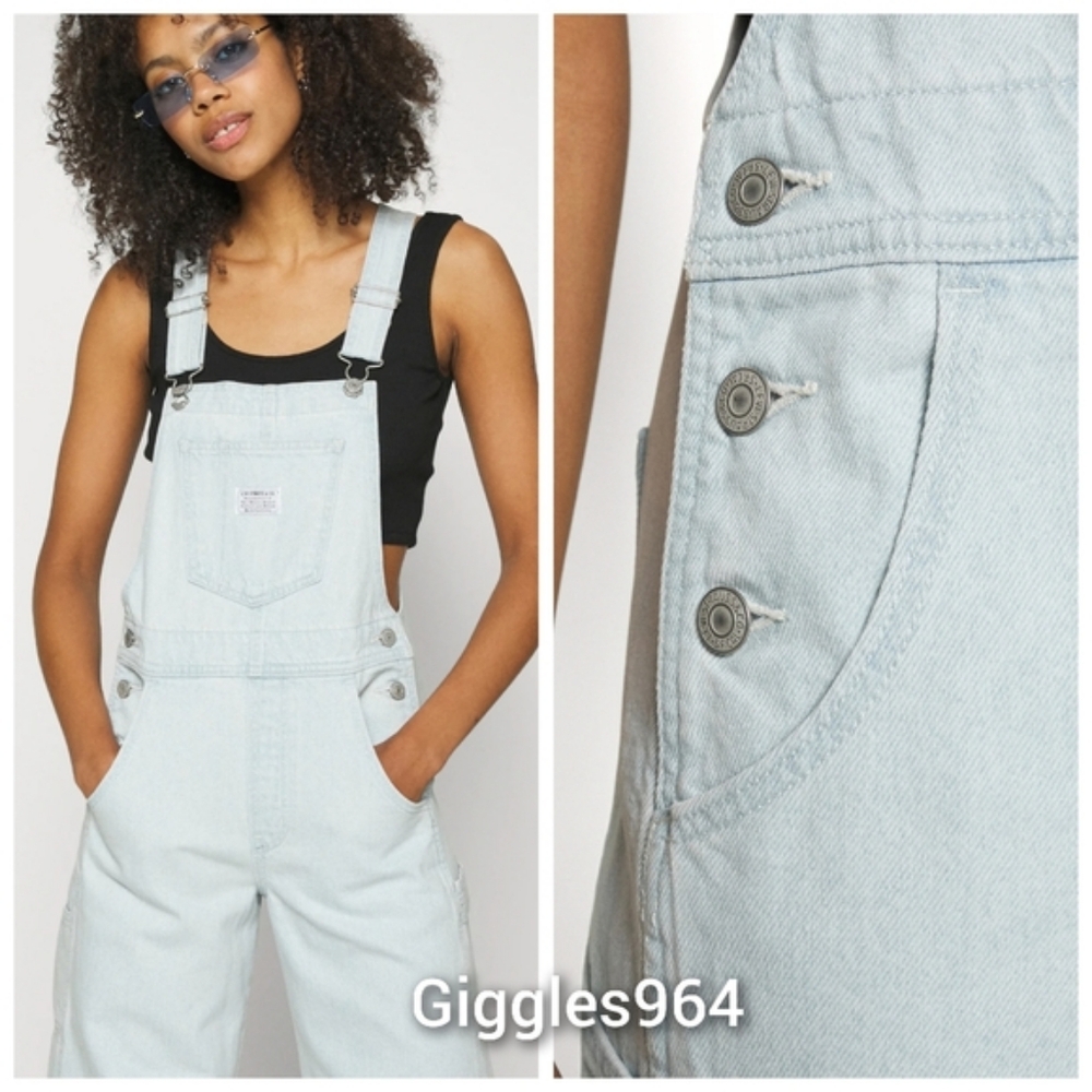 Levi's Carpenter Denim Utility Jean Overalls Light Wash - Picture 4 of 10
